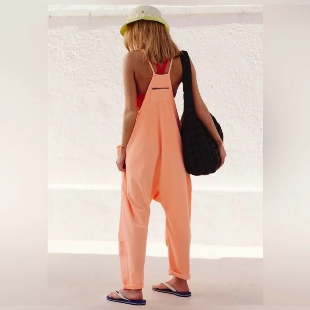 Free People Movement Hot Shot Onesie in Pastel Peach Size Small NWT - Picture 7 of 8